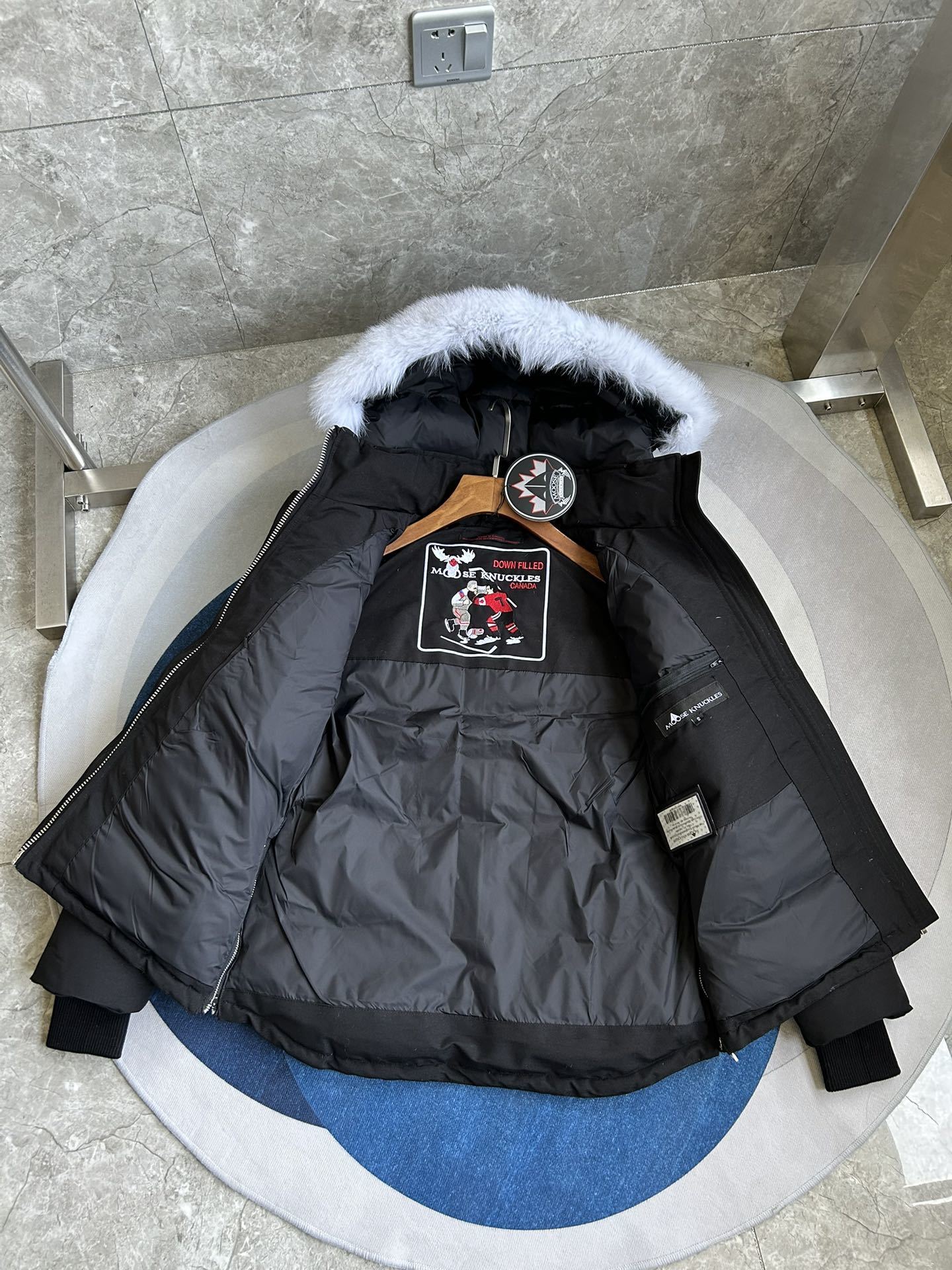 Fur-Hood Puffer Jacket