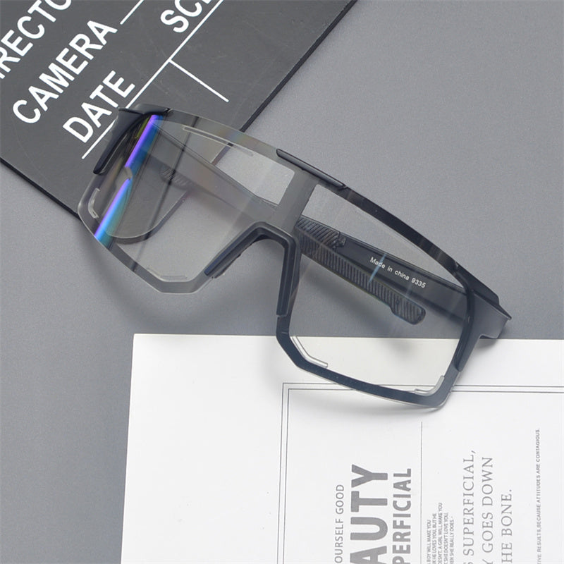 Oversized Shield Sports Sunglasses