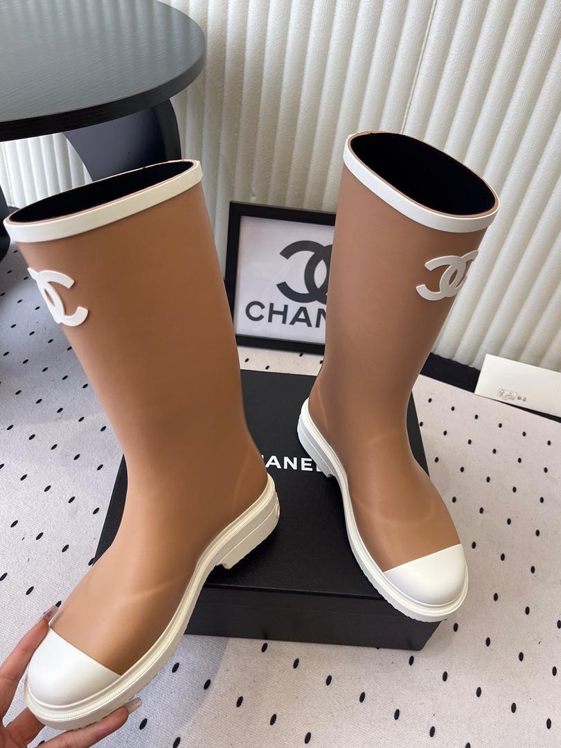 Viral Rubber Boots Caramel