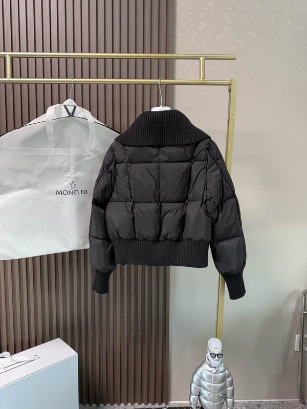 Black Knitted Shawl Puffer