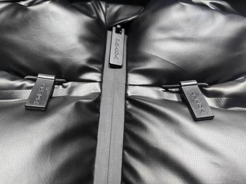 Glossy Hooded Down Puffer