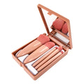5pcs Mini Makeup Brush Set with Mirror
