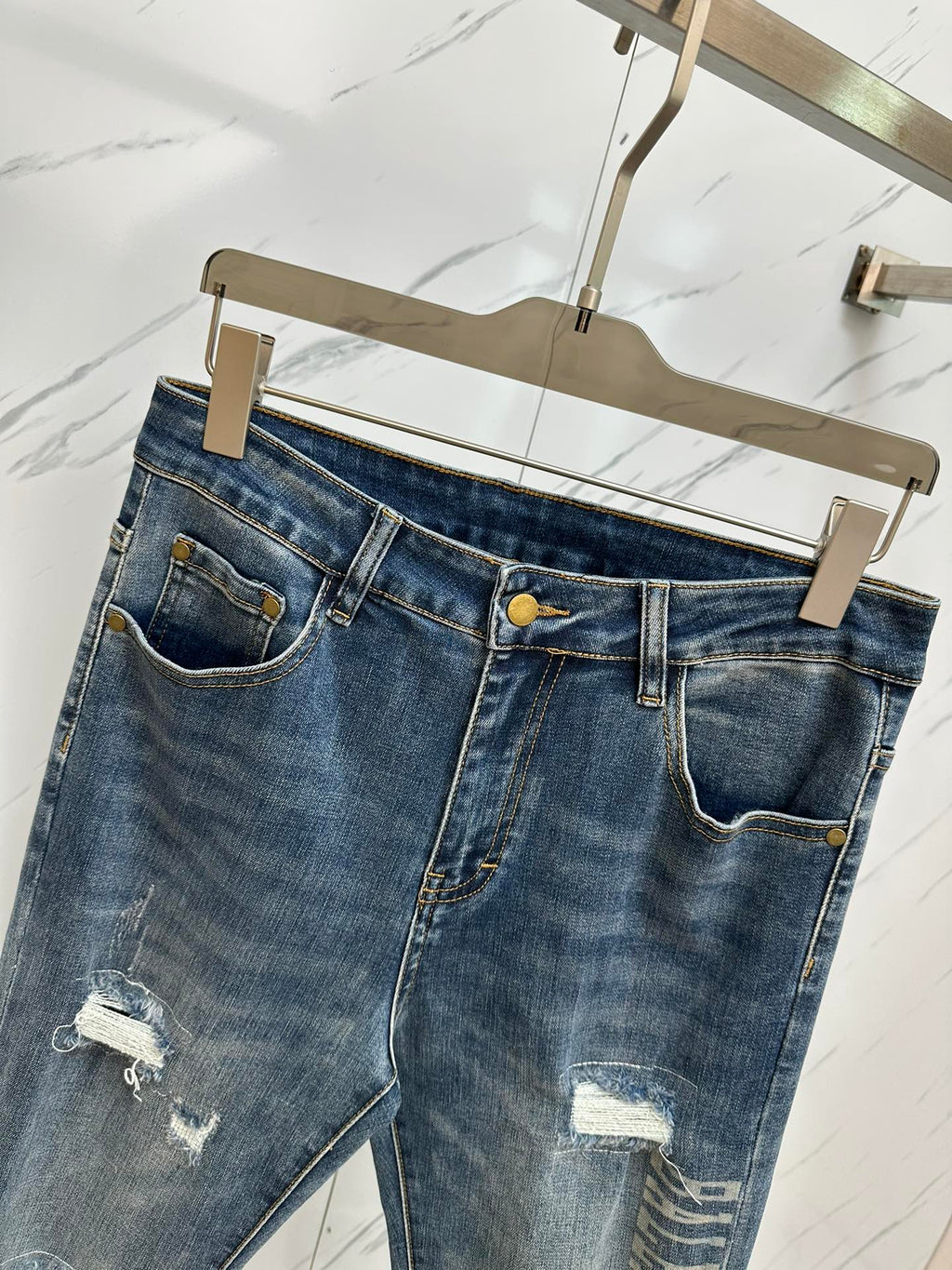 Men’s Designer Washed Denim Jeans