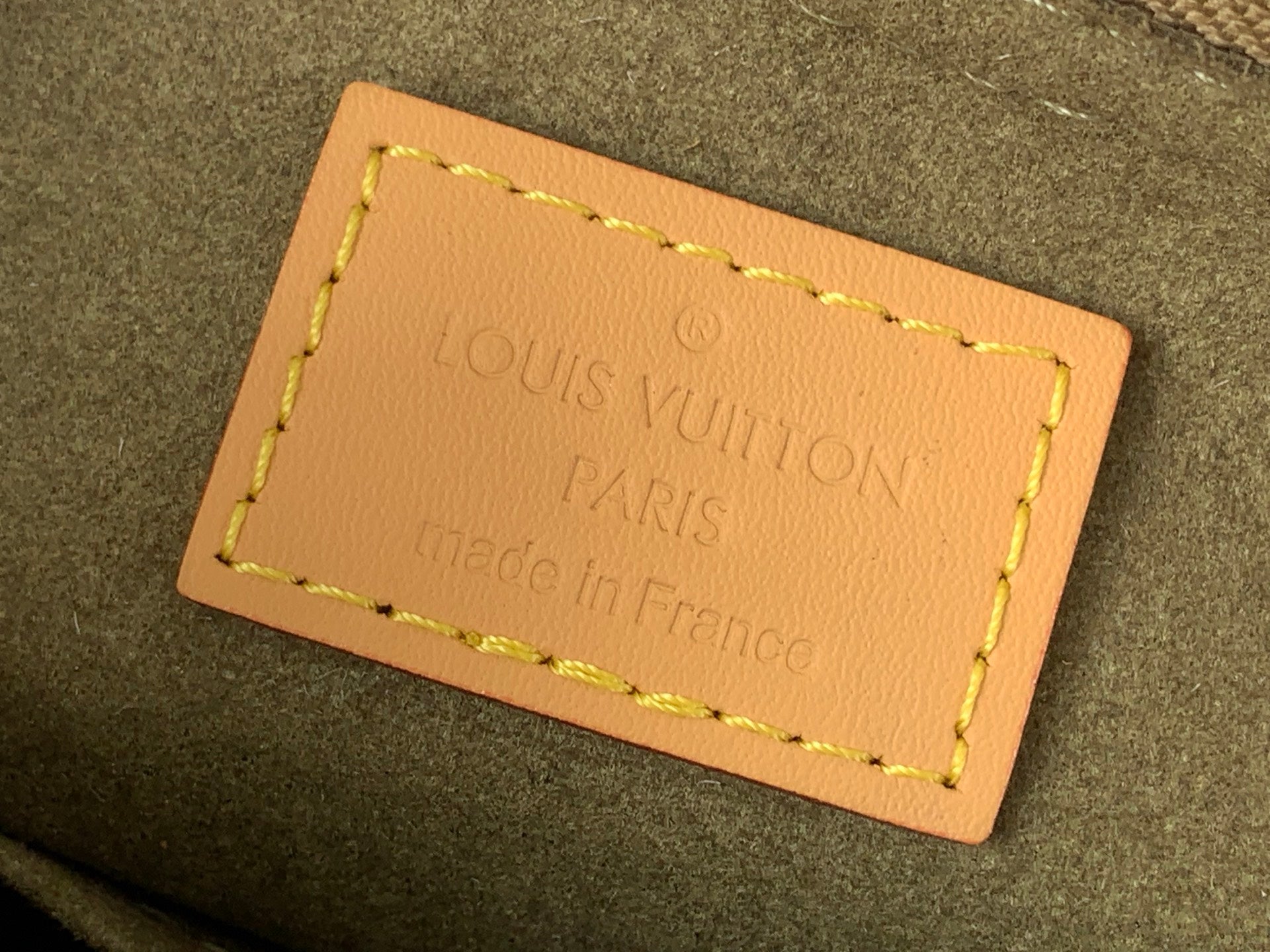 Vintage Denim Messenger Bag Green