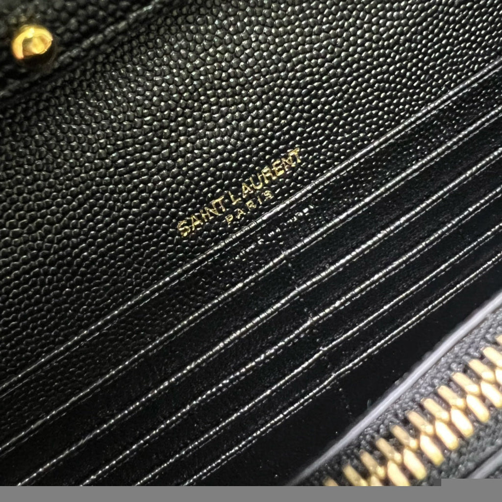 Quilted Leather Wallet on Chain